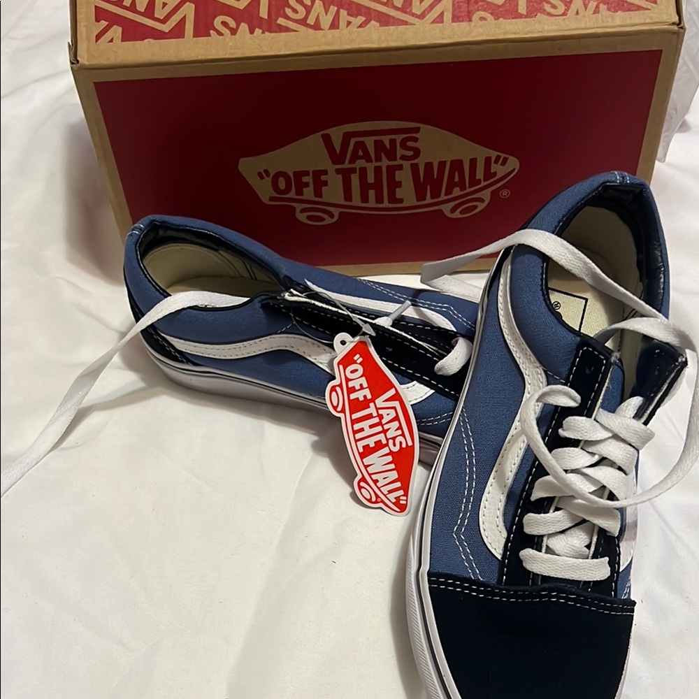 Vans Navy and Black Canvas Shoes